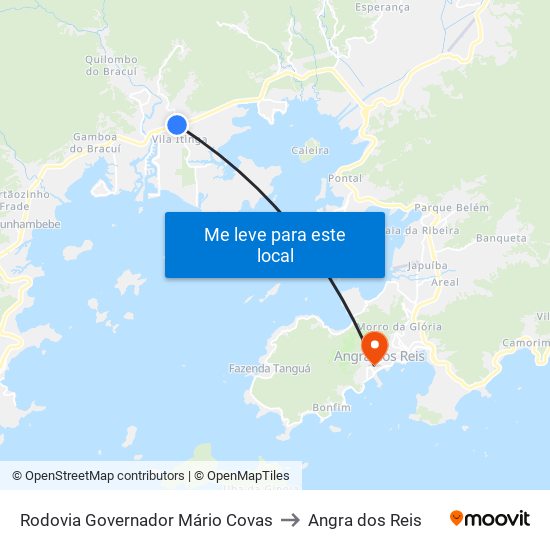 Rodovia Governador Mário Covas to Angra dos Reis map