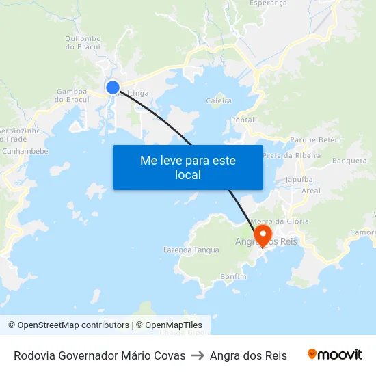 Rodovia Governador Mário Covas to Angra dos Reis map