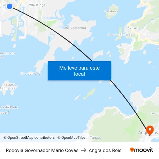 Rodovia Governador Mário Covas to Angra dos Reis map