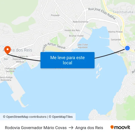 Rodovia Governador Mário Covas to Angra dos Reis map