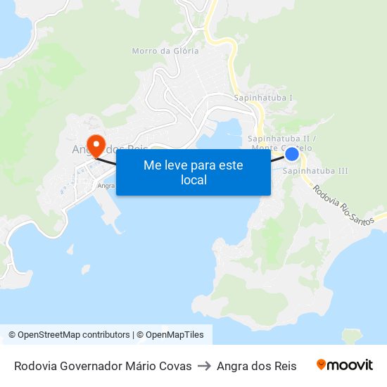 Rodovia Governador Mário Covas to Angra dos Reis map