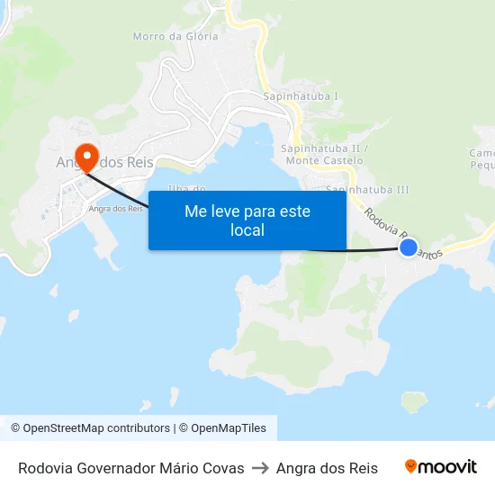 Rodovia Governador Mário Covas to Angra dos Reis map
