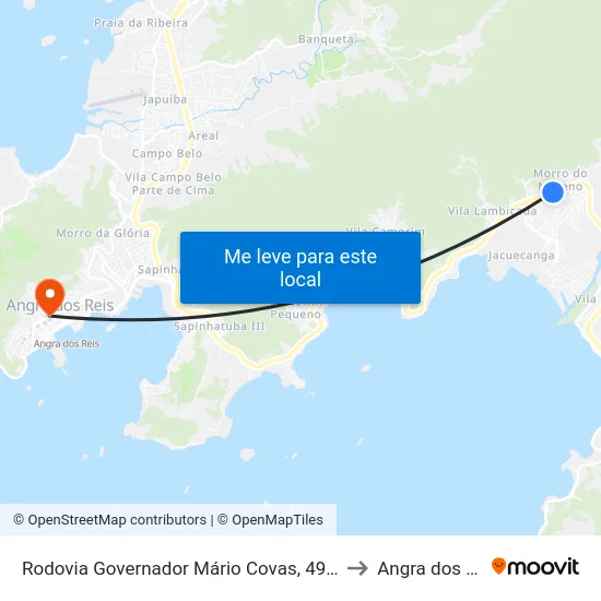 Rodovia Governador Mário Covas, 4969-5455 to Angra dos Reis map