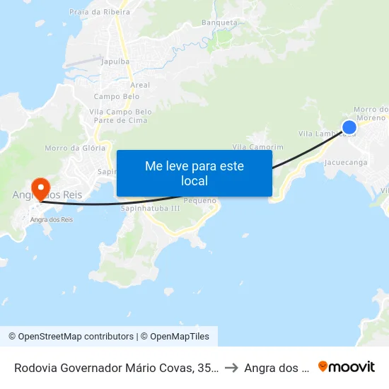 Rodovia Governador Mário Covas, 3525-3815 to Angra dos Reis map
