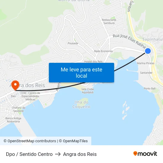 Dpo / Sentido Centro to Angra dos Reis map
