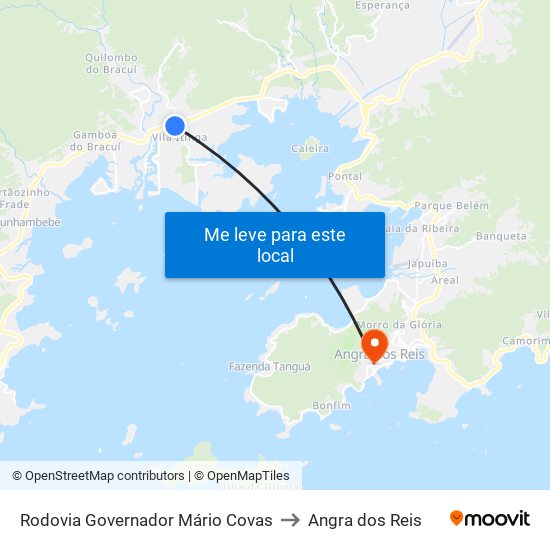 Rodovia Governador Mário Covas to Angra dos Reis map