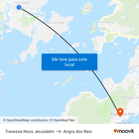 Travessa Nova Jerusalém to Angra dos Reis map