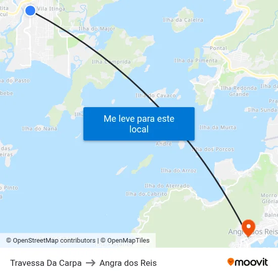 Travessa Da Carpa to Angra dos Reis map