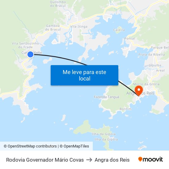 Rodovia Governador Mário Covas to Angra dos Reis map