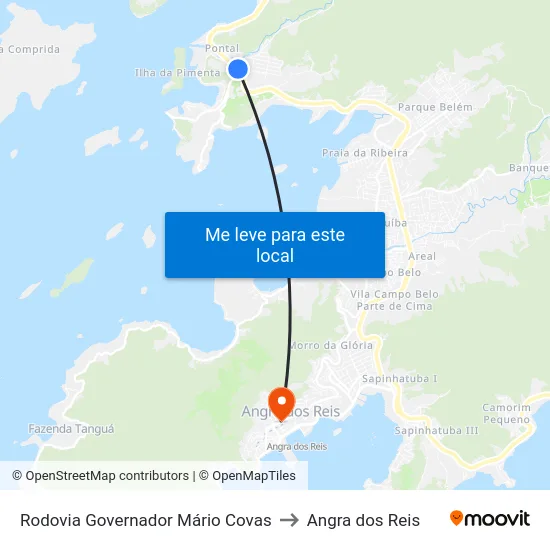 Rodovia Governador Mário Covas to Angra dos Reis map