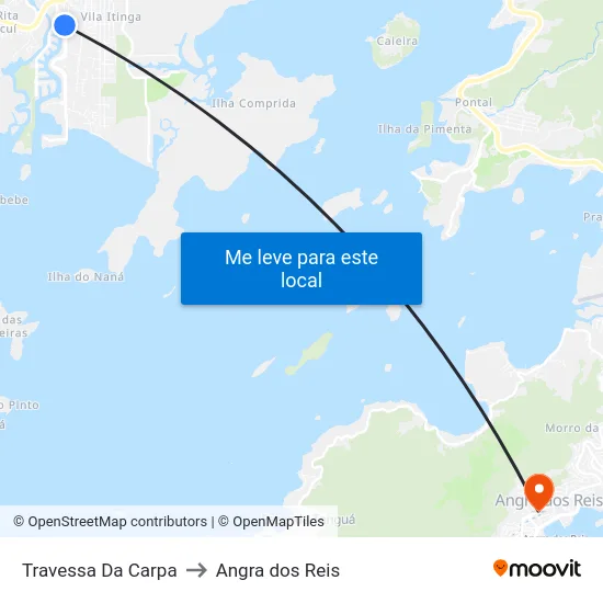 Travessa Da Carpa to Angra dos Reis map