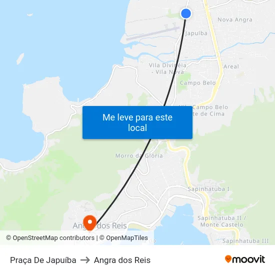 Praça De Japuíba to Angra dos Reis map