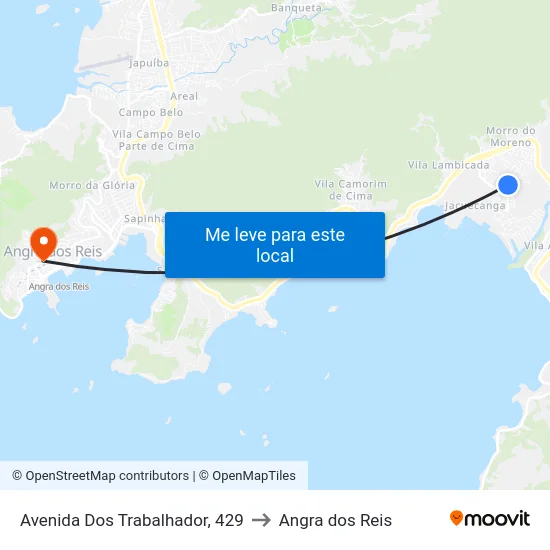 Avenida Dos Trabalhador, 429 to Angra dos Reis map
