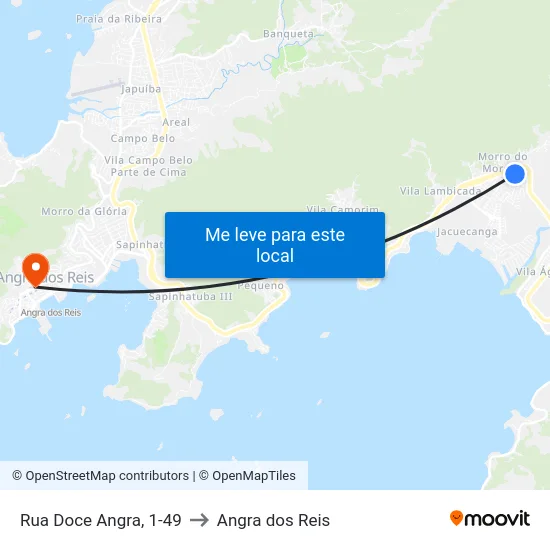Rua Doce Angra, 1-49 to Angra dos Reis map