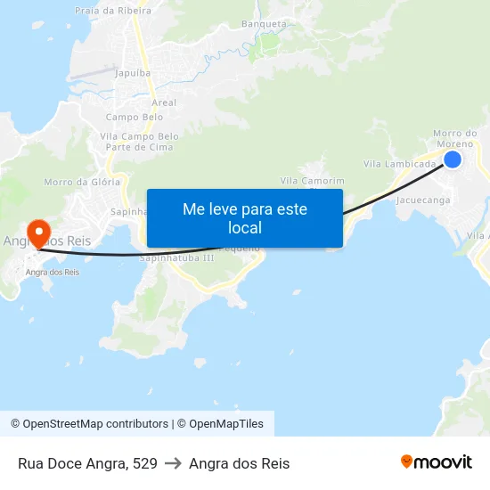Rua Doce Angra, 529 to Angra dos Reis map