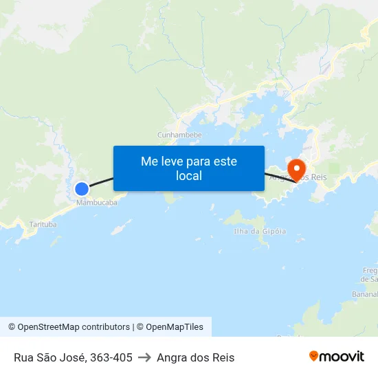 Rua São José, 363-405 to Angra dos Reis map