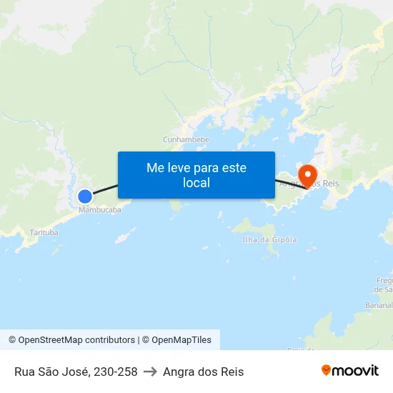 Rua São José, 230-258 to Angra dos Reis map