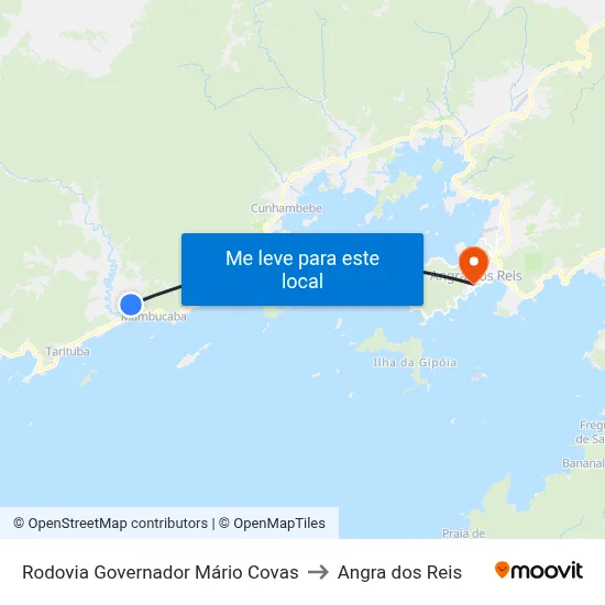 Rodovia Governador Mário Covas to Angra dos Reis map