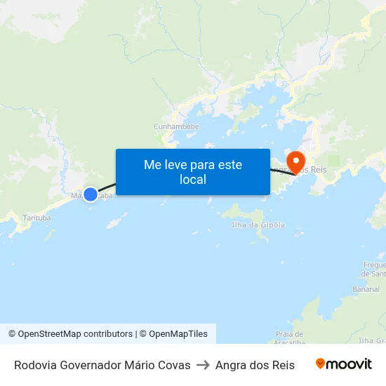 Rodovia Governador Mário Covas to Angra dos Reis map
