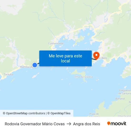 Rodovia Governador Mário Covas to Angra dos Reis map