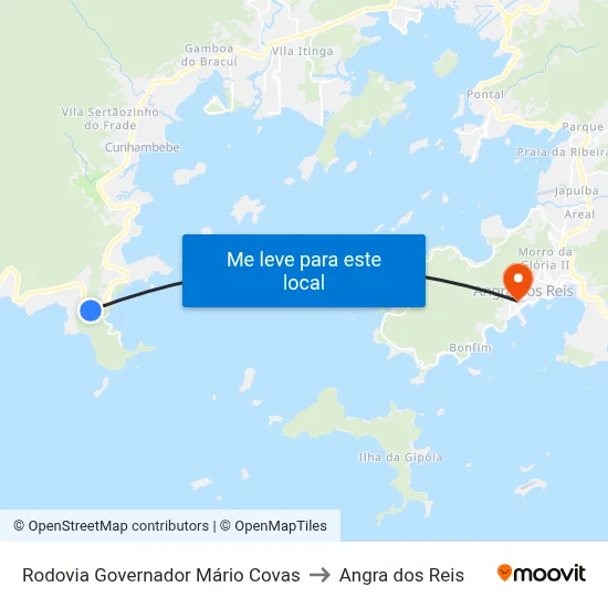 Rodovia Governador Mário Covas to Angra dos Reis map