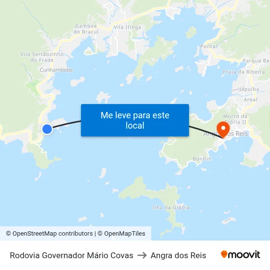 Rodovia Governador Mário Covas to Angra dos Reis map