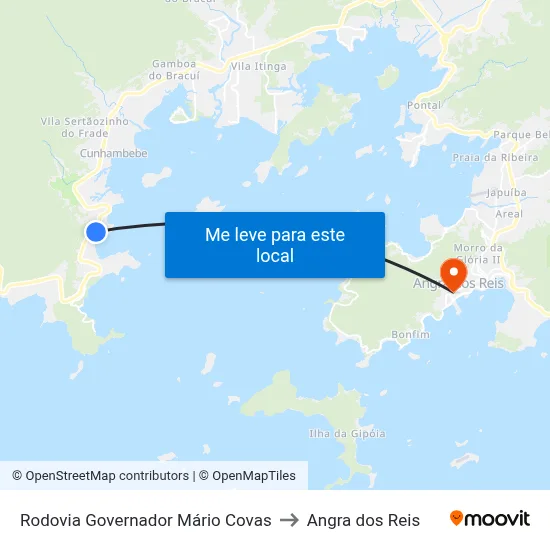 Rodovia Governador Mário Covas to Angra dos Reis map