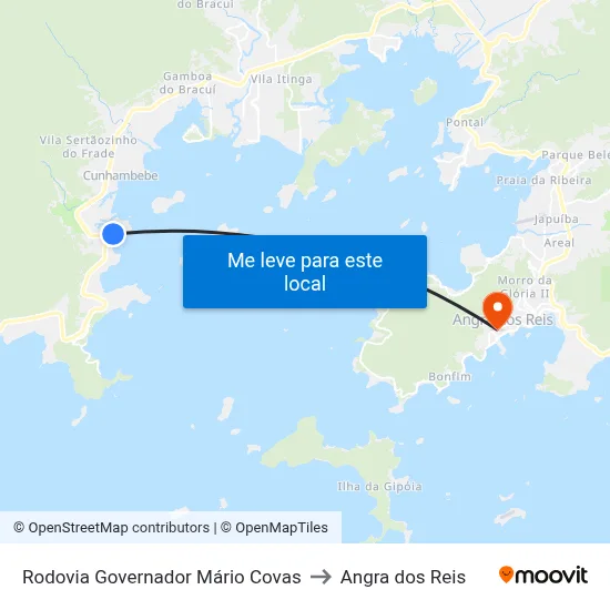 Rodovia Governador Mário Covas to Angra dos Reis map