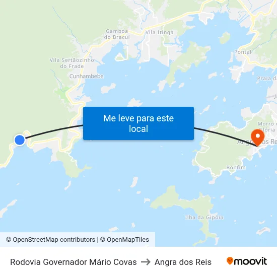 Rodovia Governador Mário Covas to Angra dos Reis map