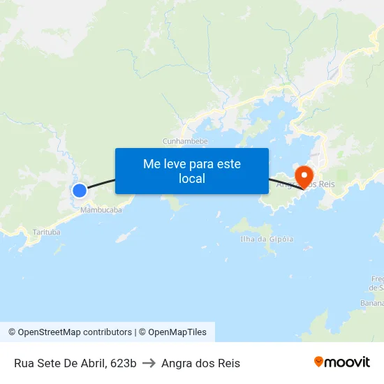 Rua Sete De Abril, 623b to Angra dos Reis map