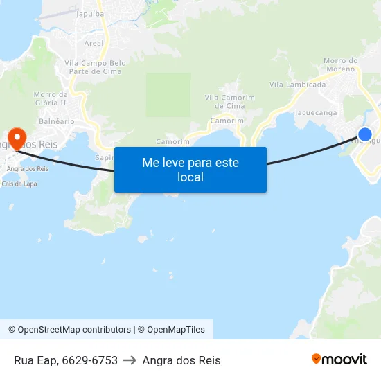 Rua Eap, 6629-6753 to Angra dos Reis map