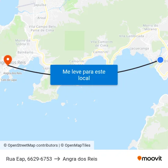 Rua Eap, 6629-6753 to Angra dos Reis map