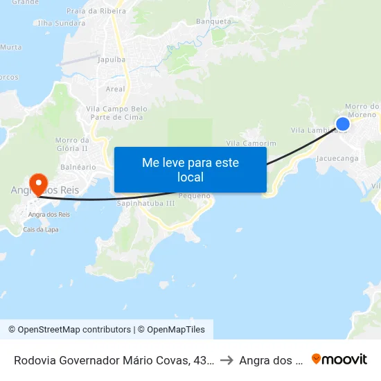 Rodovia Governador Mário Covas, 4388-4452 to Angra dos Reis map