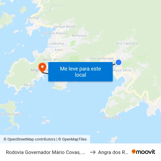 Rodovia Governador Mário Covas, 5458 to Angra dos Reis map