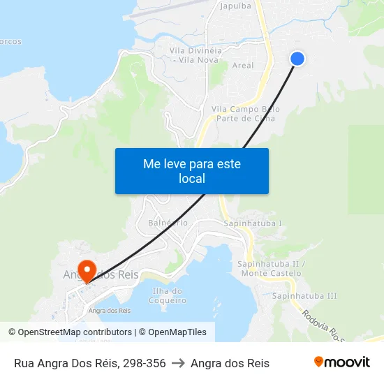 Rua Angra Dos Réis, 298-356 to Angra dos Reis map