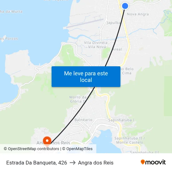 Estrada Da Banqueta, 426 to Angra dos Reis map