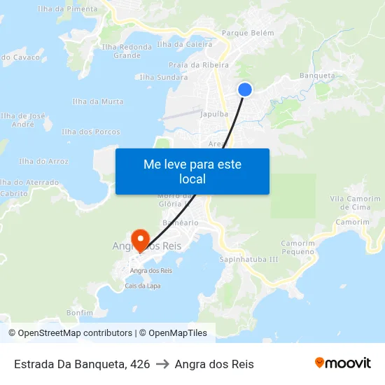 Estrada Da Banqueta, 426 to Angra dos Reis map
