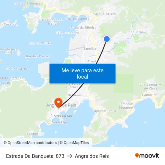 Estrada Da Banqueta, 873 to Angra dos Reis map
