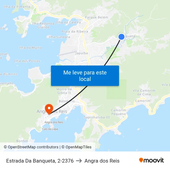Estrada Da Banqueta, 2-2376 to Angra dos Reis map