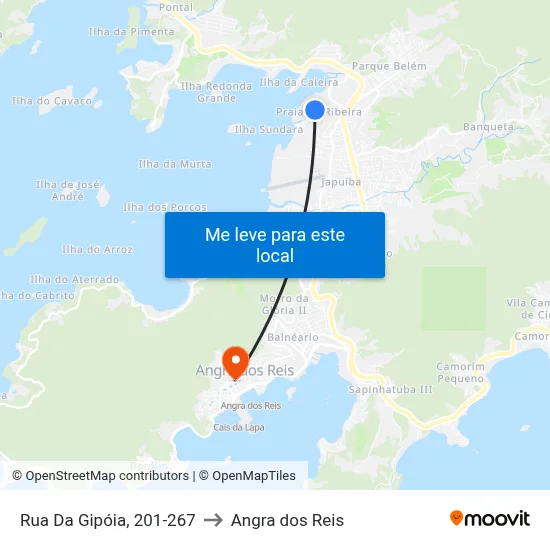 Rua Da Gipóia, 201-267 to Angra dos Reis map