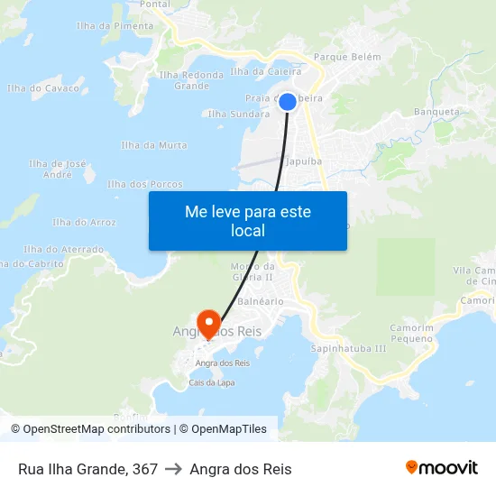 Rua Ilha Grande, 367 to Angra dos Reis map