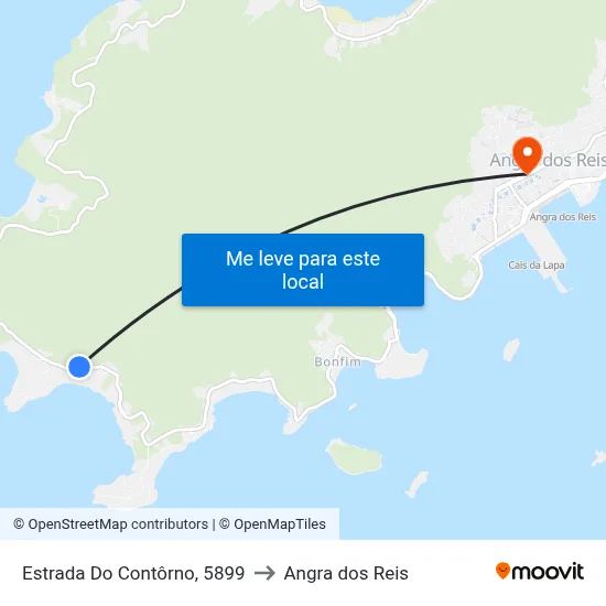 Estrada Do Contôrno, 5899 to Angra dos Reis map