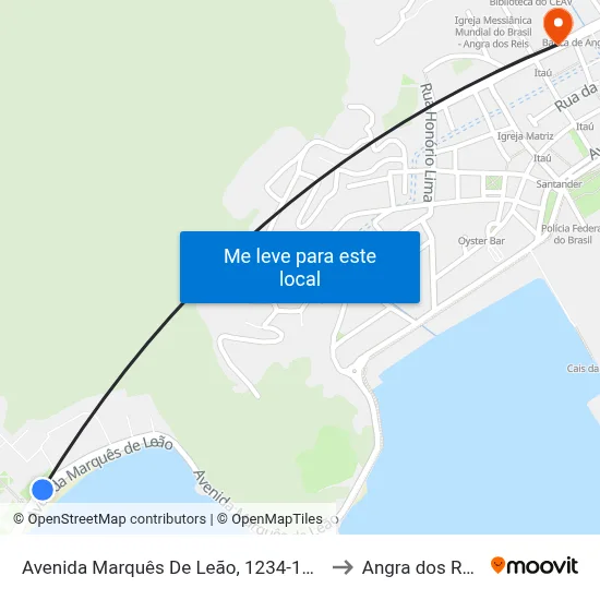 Avenida Marquês De Leão, 1234-1312 to Angra dos Reis map