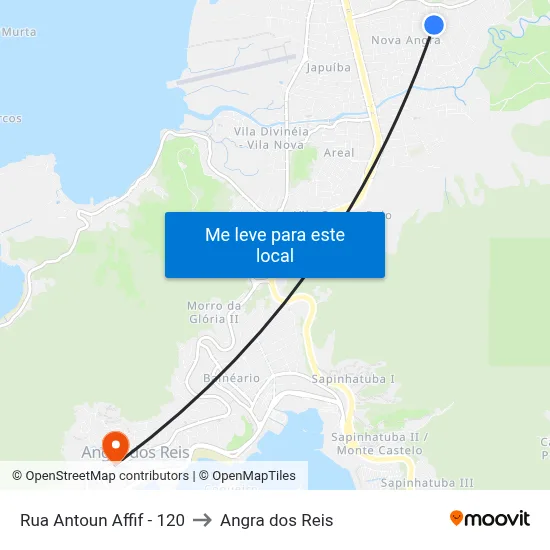 Rua Antoun Affif - 120 to Angra dos Reis map