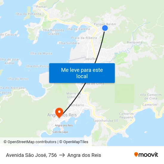 Avenida São José, 756 to Angra dos Reis map