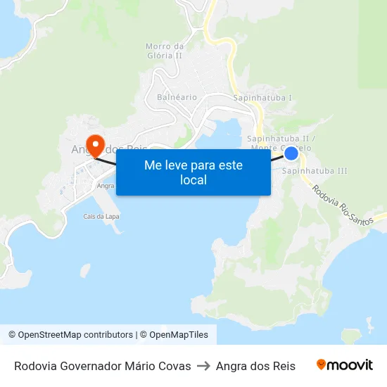Rodovia Governador Mário Covas to Angra dos Reis map