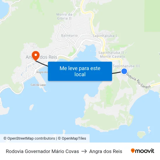 Rodovia Governador Mário Covas to Angra dos Reis map