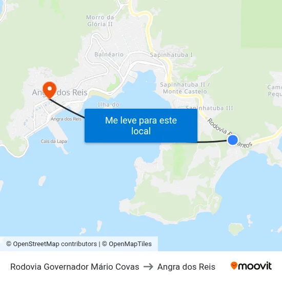 Rodovia Governador Mário Covas to Angra dos Reis map