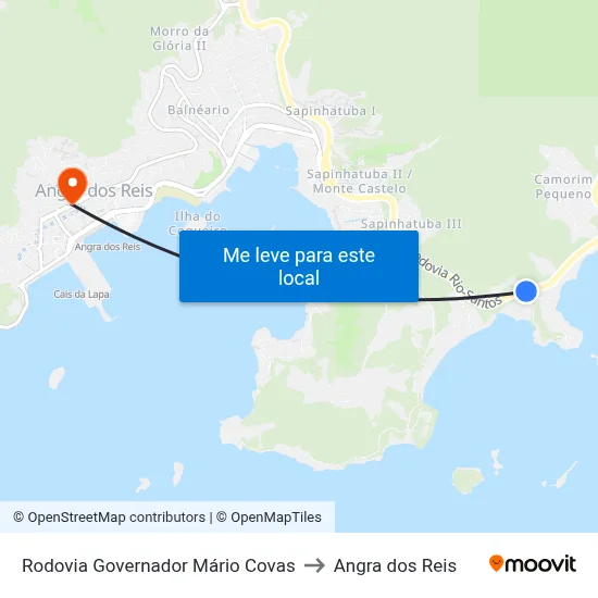 Rodovia Governador Mário Covas to Angra dos Reis map