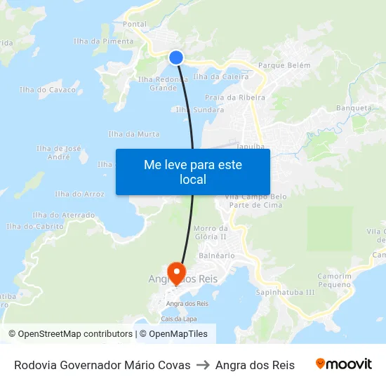 Rodovia Governador Mário Covas to Angra dos Reis map